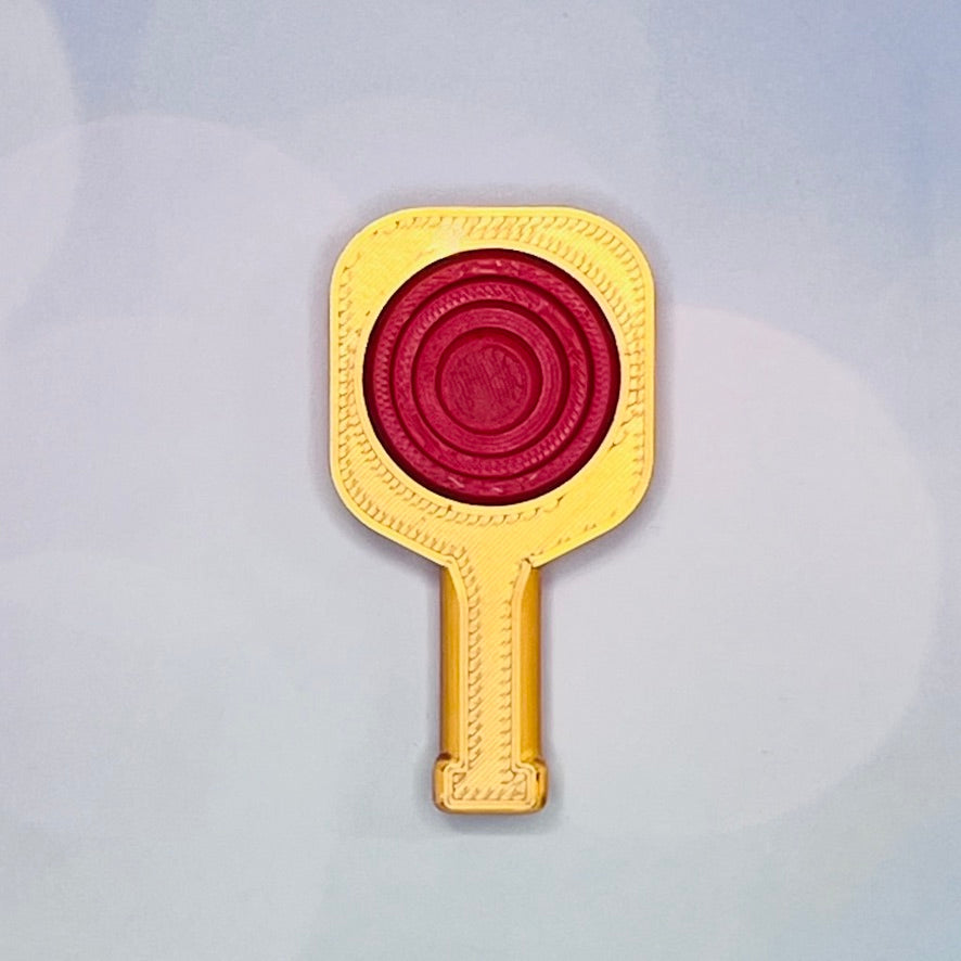 Pickleball Paddle Fidget Keychain | Customizeable Party Favor Gifts | Bag Zipper Pulls and Charms