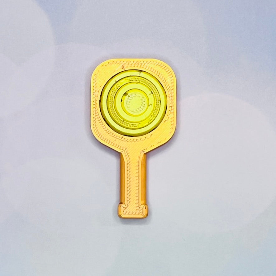Pickleball Paddle Fidget Keychain | Customizeable Party Favor Gifts | Bag Zipper Pulls and Charms