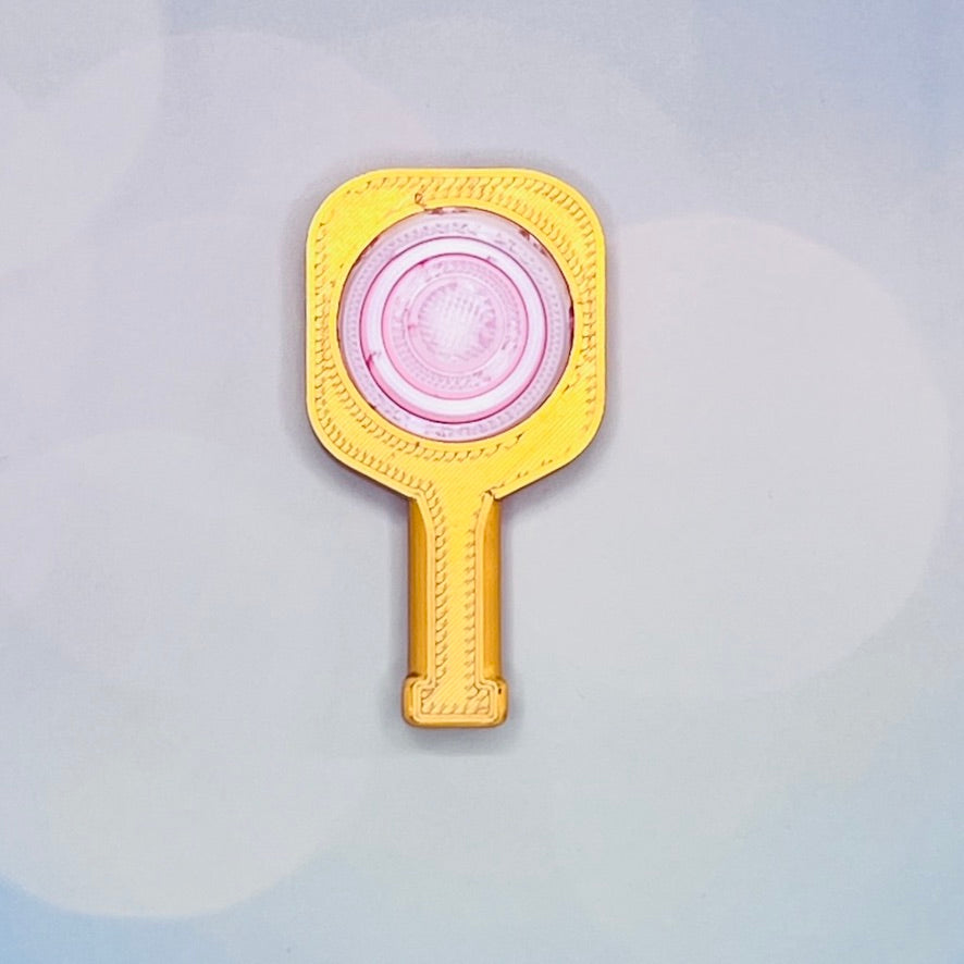 Pickleball Paddle Fidget Keychain | Customizeable Party Favor Gifts | Bag Zipper Pulls and Charms