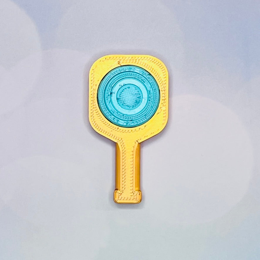 Pickleball Paddle Fidget Keychain | Customizeable Party Favor Gifts | Bag Zipper Pulls and Charms
