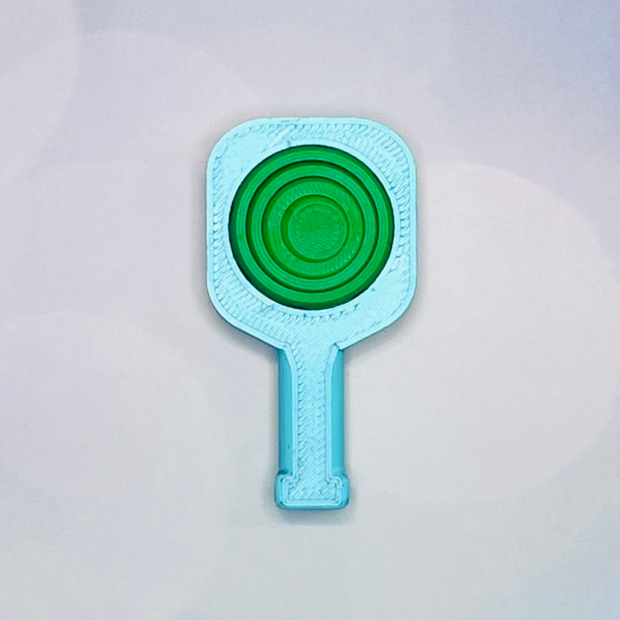 Pickleball Paddle Fidget Keychain | Customizeable Party Favor Gifts | Bag Zipper Pulls and Charms