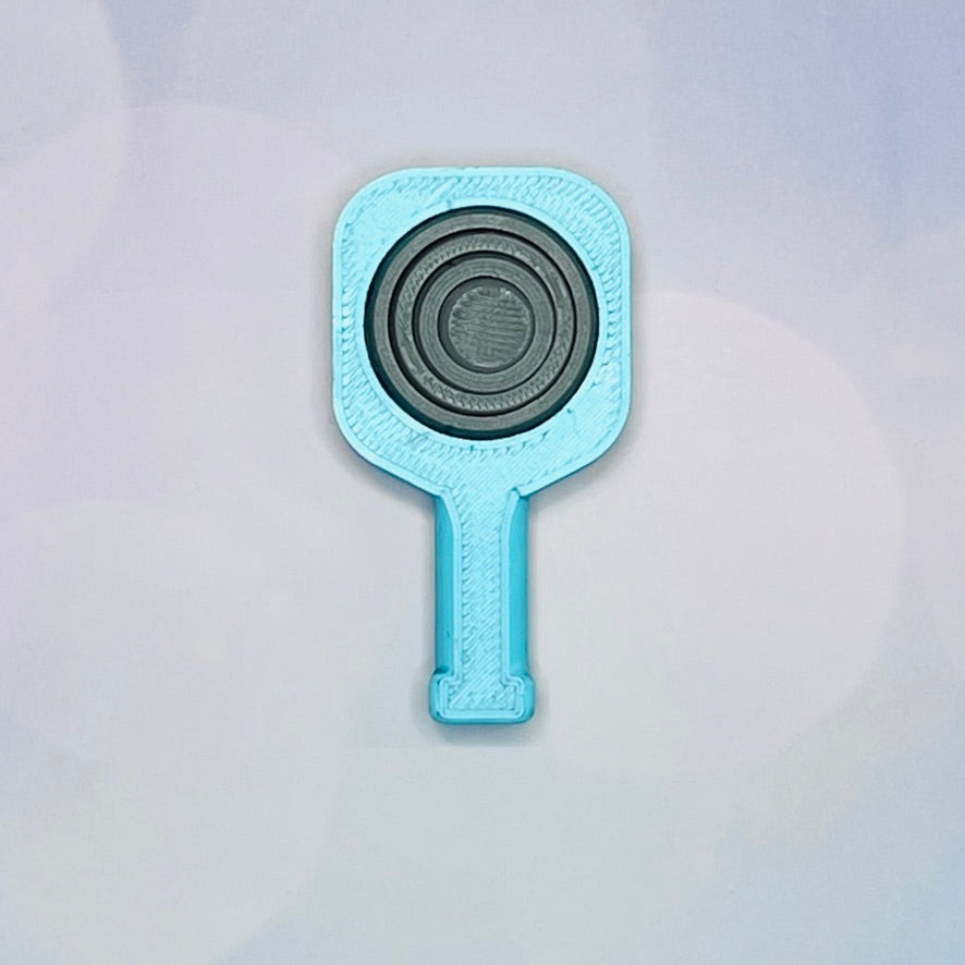 Pickleball Paddle Fidget Keychain | Customizeable Party Favor Gifts | Bag Zipper Pulls and Charms