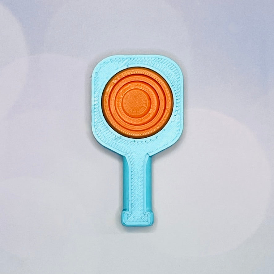 Pickleball Paddle Fidget Keychain | Customizeable Party Favor Gifts | Bag Zipper Pulls and Charms