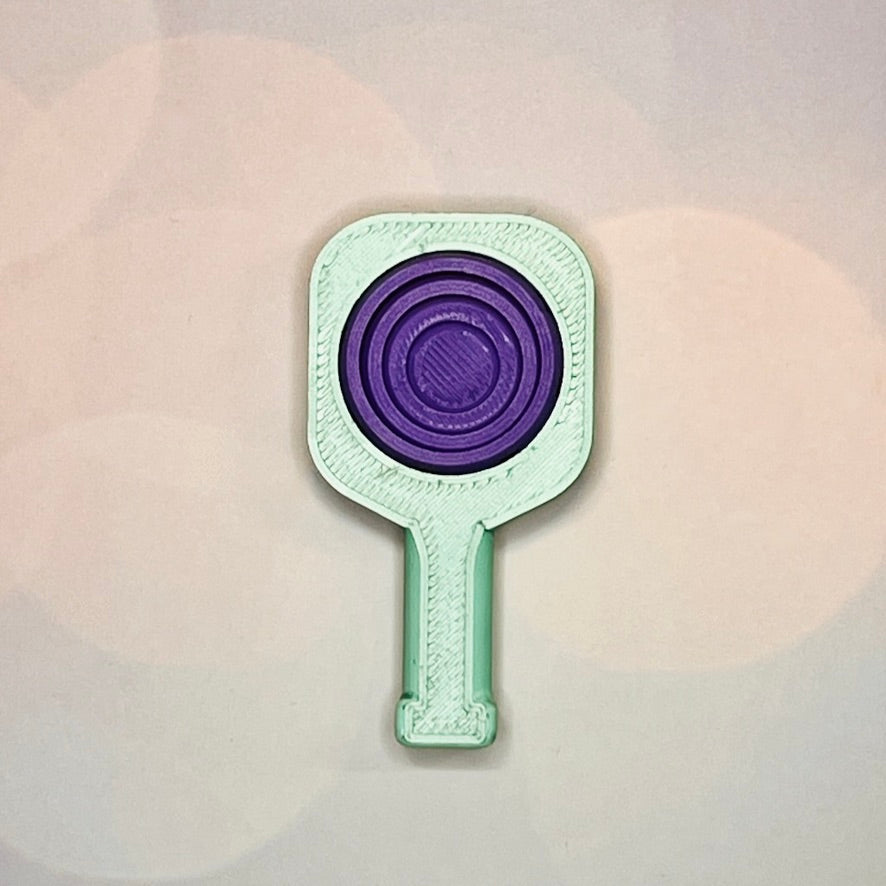 Pickleball Paddle Fidget Keychain | Customizeable Party Favor Gifts | Bag Zipper Pulls and Charms