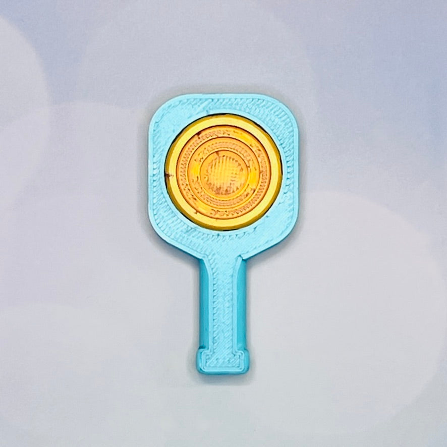 Pickleball Paddle Fidget Keychain | Customizeable Party Favor Gifts | Bag Zipper Pulls and Charms