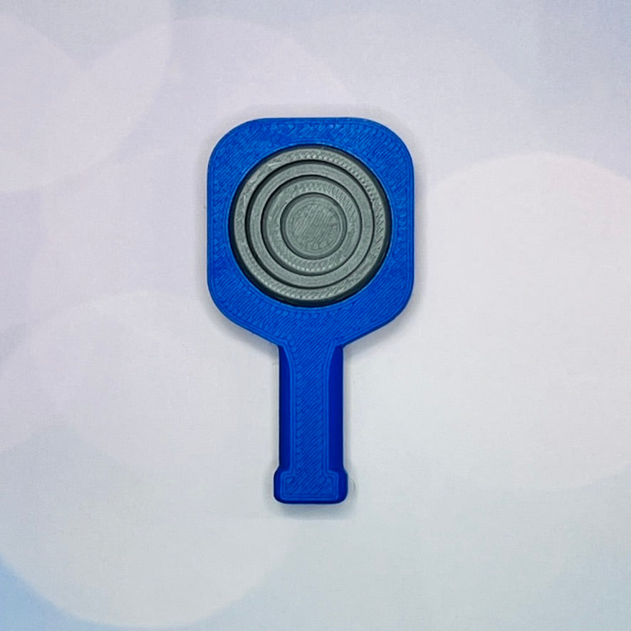 Pickleball Paddle Fidget Keychain | Customizeable Party Favor Gifts | Bag Zipper Pulls and Charms