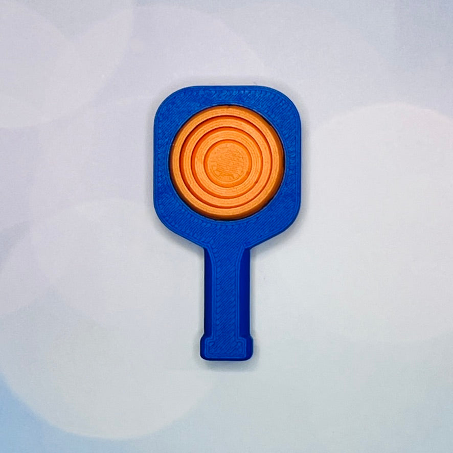 Pickleball Paddle Fidget Keychain | Customizeable Party Favor Gifts | Bag Zipper Pulls and Charms