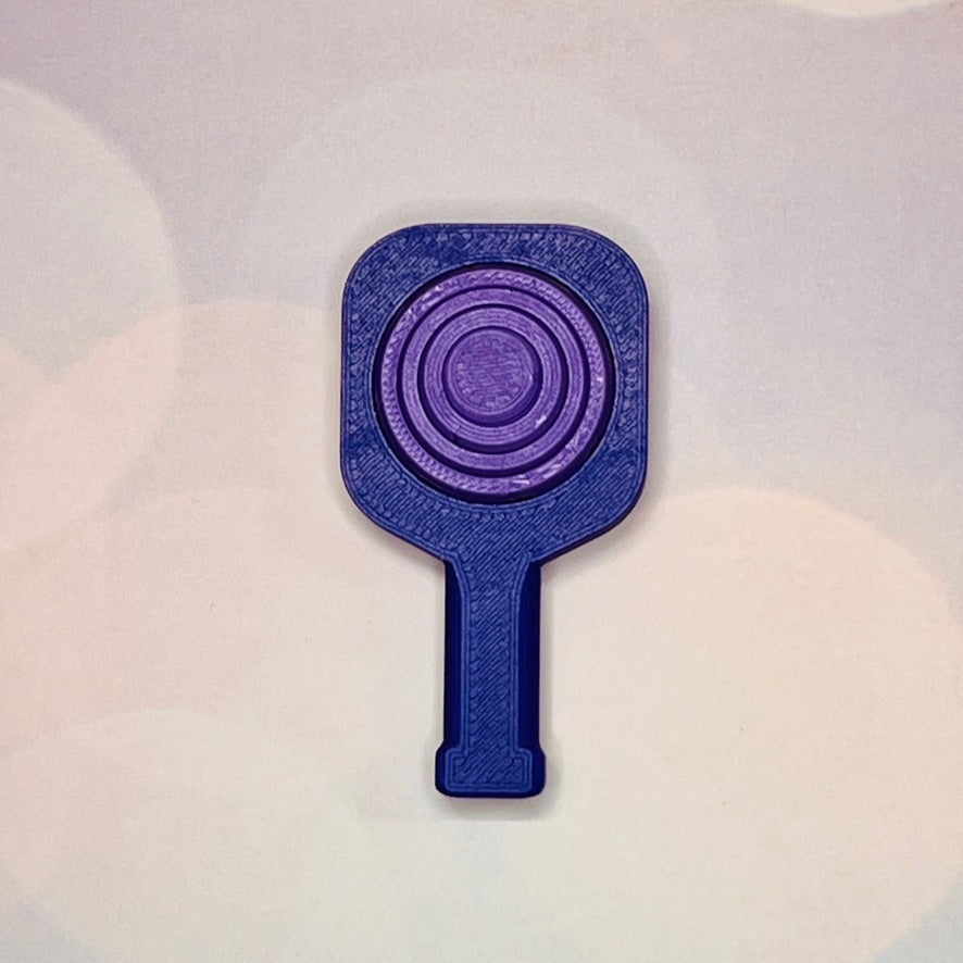 Pickleball Paddle Fidget Keychain | Customizeable Party Favor Gifts | Bag Zipper Pulls and Charms