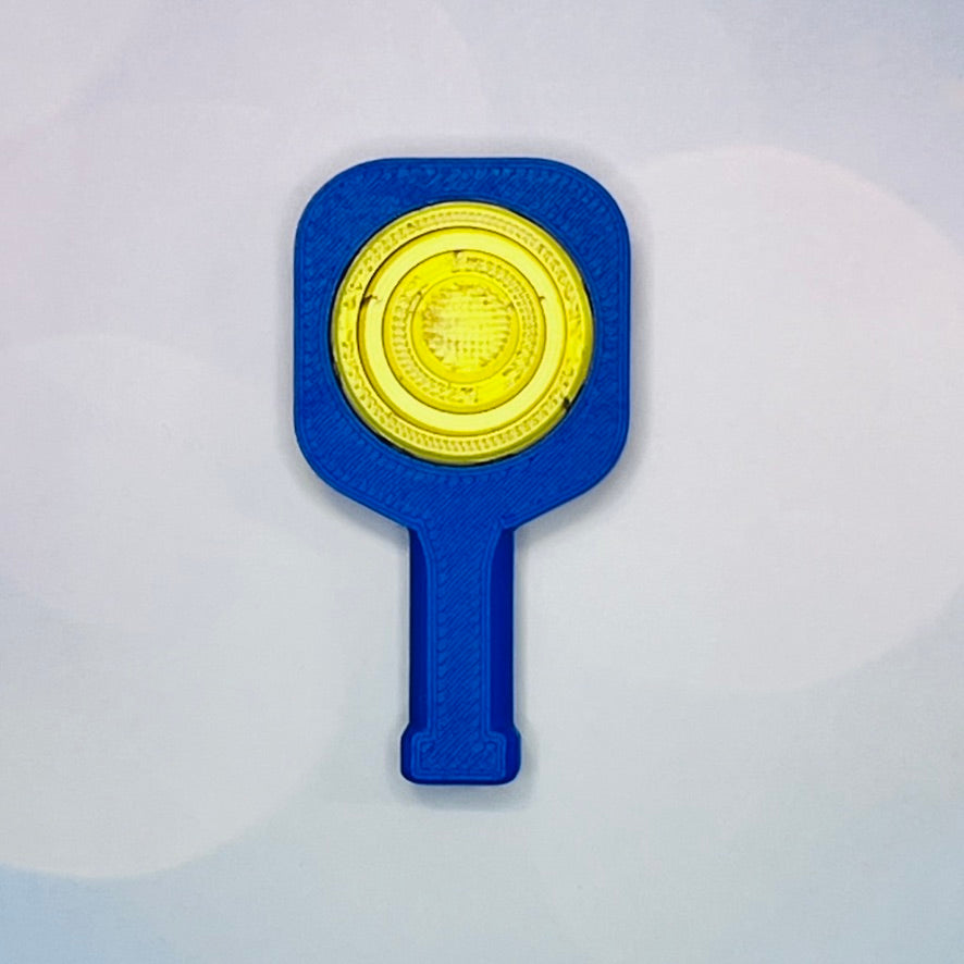 Pickleball Paddle Fidget Keychain | Customizeable Party Favor Gifts | Bag Zipper Pulls and Charms