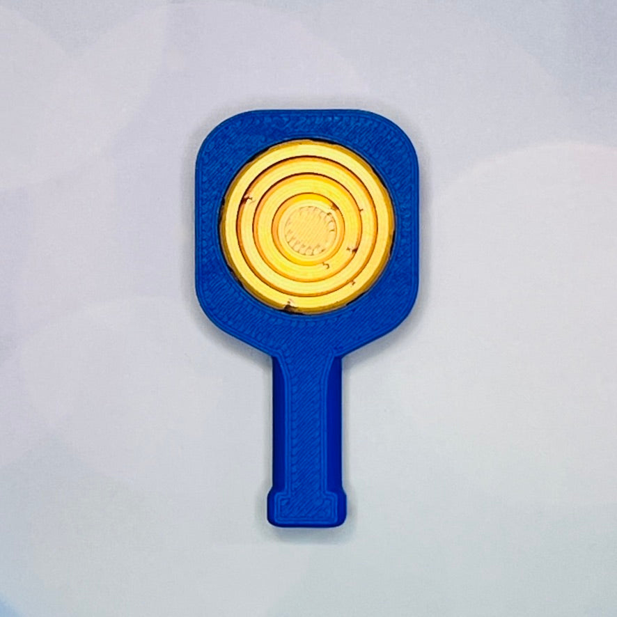 Pickleball Paddle Fidget Keychain | Customizeable Party Favor Gifts | Bag Zipper Pulls and Charms