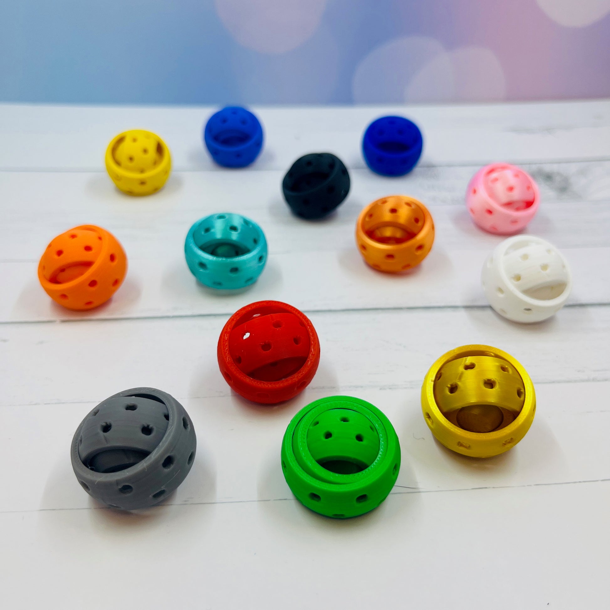Pickleball Paddle Fidget Keychain | Customizeable Party Favor Gifts | Bag Zipper Pulls and Charms