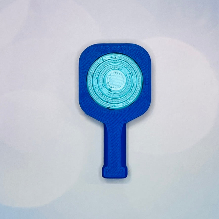 Pickleball Paddle Fidget Keychain | Customizeable Party Favor Gifts | Bag Zipper Pulls and Charms