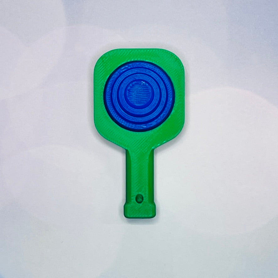 Pickleball Paddle Fidget Keychain | Customizeable Party Favor Gifts | Bag Zipper Pulls and Charms
