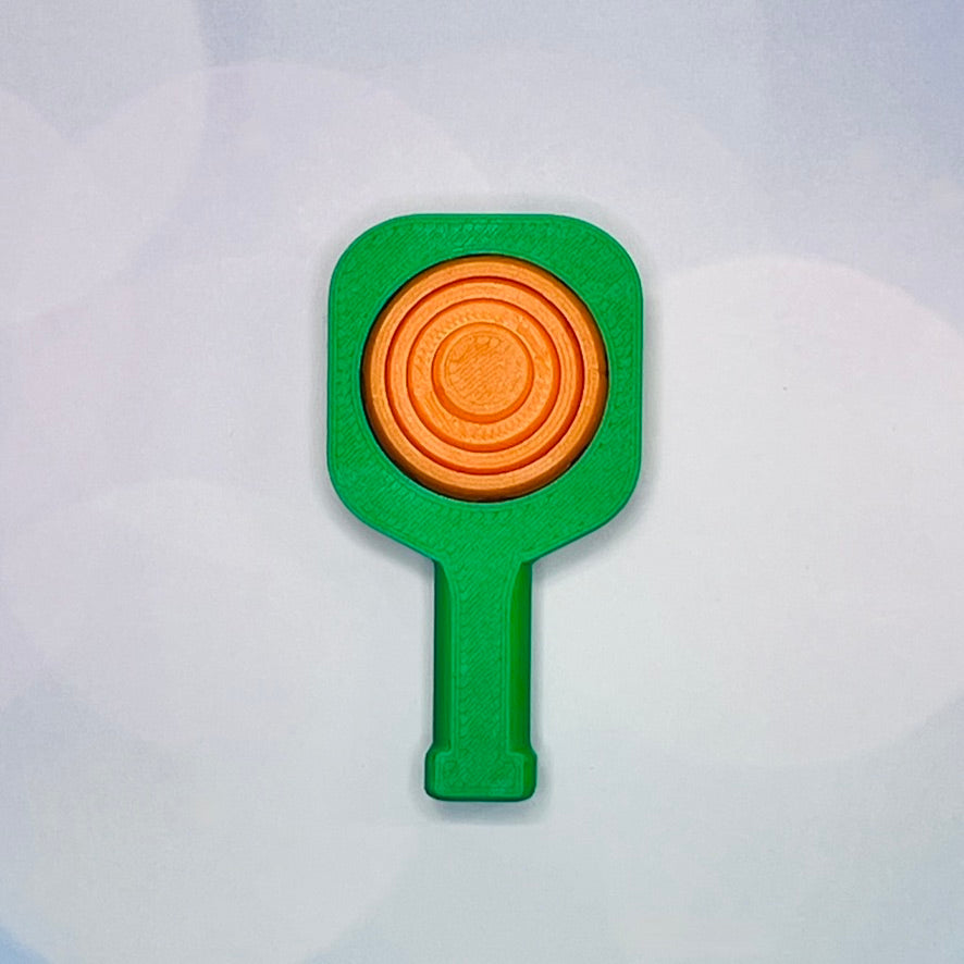 Pickleball Paddle Fidget Keychain | Customizeable Party Favor Gifts | Bag Zipper Pulls and Charms