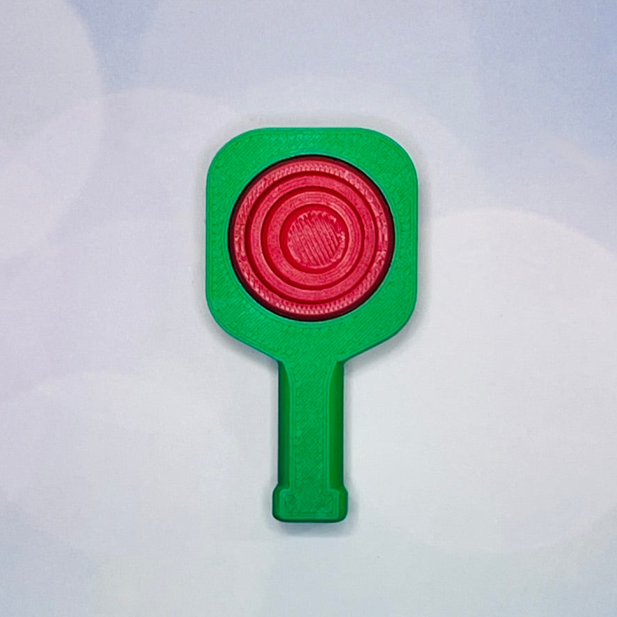 Pickleball Paddle Fidget Keychain | Customizeable Party Favor Gifts | Bag Zipper Pulls and Charms
