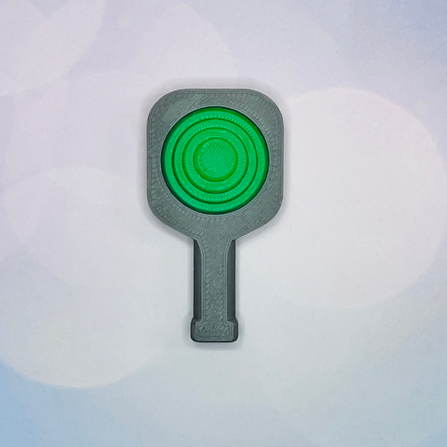 Pickleball Paddle Fidget Keychain | Customizeable Party Favor Gifts | Bag Zipper Pulls and Charms