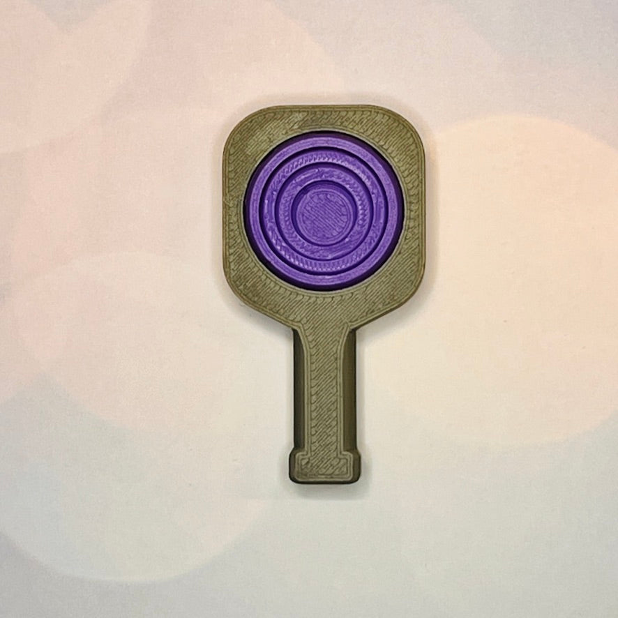Pickleball Paddle Fidget Keychain | Customizeable Party Favor Gifts | Bag Zipper Pulls and Charms