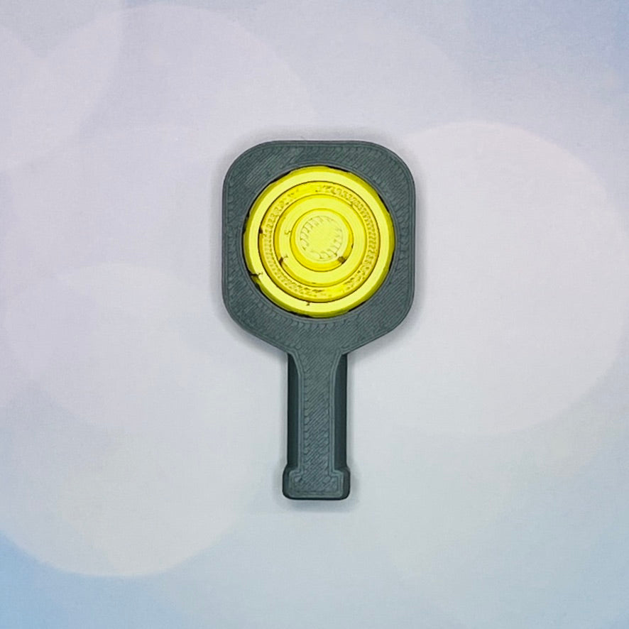 Pickleball Paddle Fidget Keychain | Customizeable Party Favor Gifts | Bag Zipper Pulls and Charms