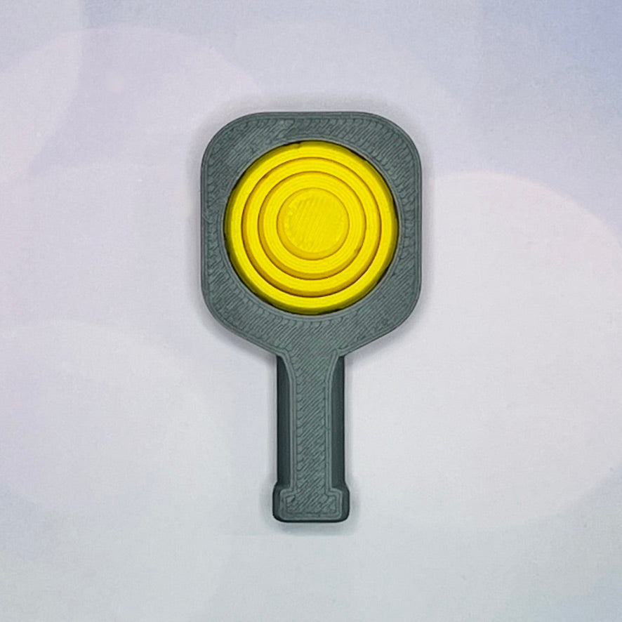 Pickleball Paddle Fidget Keychain | Customizeable Party Favor Gifts | Bag Zipper Pulls and Charms