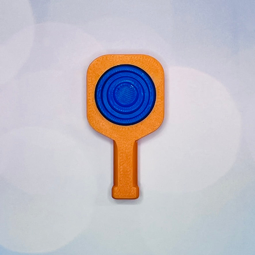 Pickleball Paddle Fidget Keychain | Customizeable Party Favor Gifts | Bag Zipper Pulls and Charms