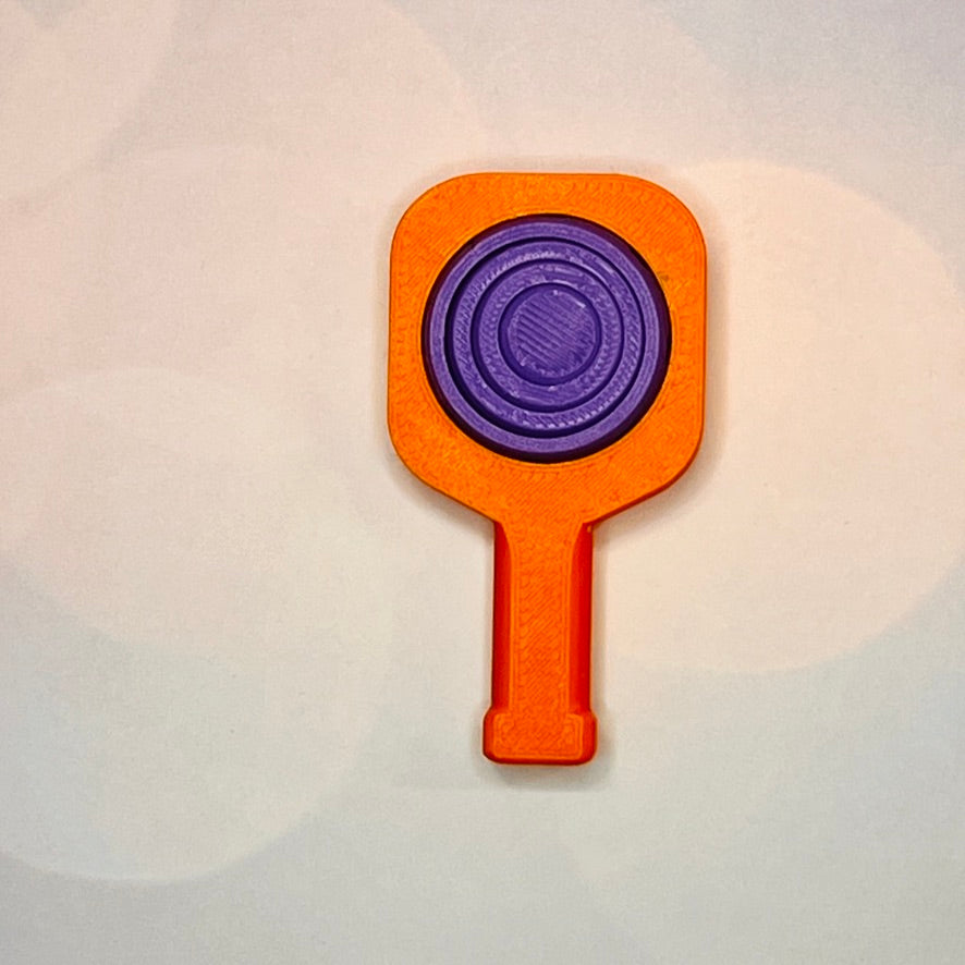 Pickleball Paddle Fidget Keychain | Customizeable Party Favor Gifts | Bag Zipper Pulls and Charms