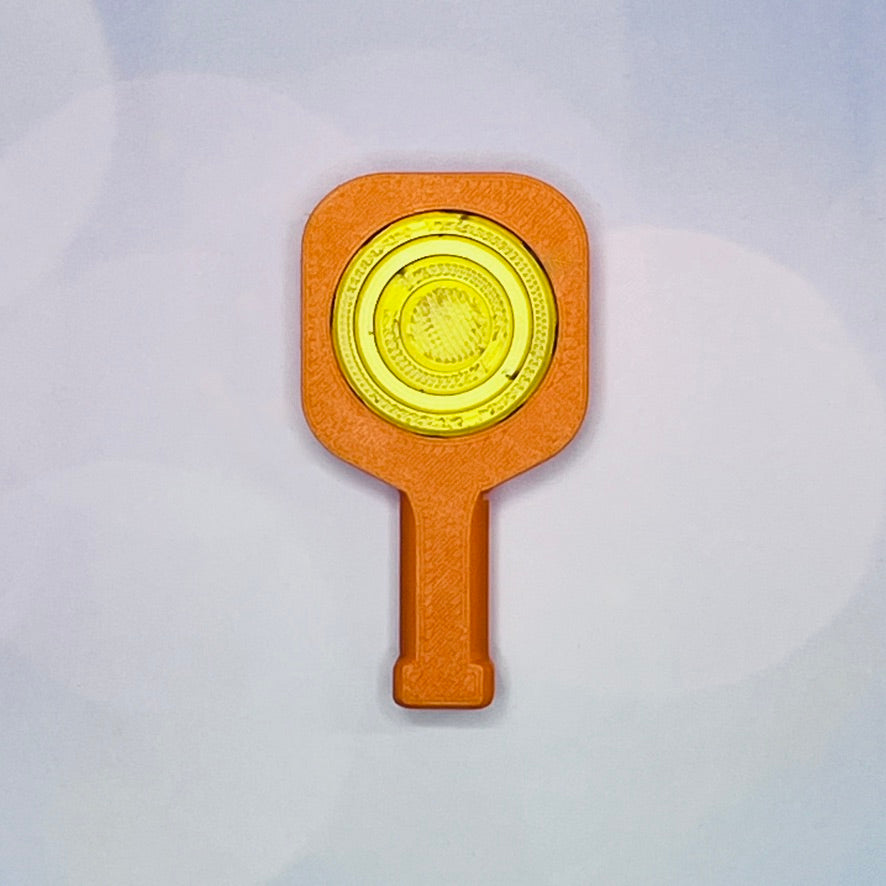 Pickleball Paddle Fidget Keychain | Customizeable Party Favor Gifts | Bag Zipper Pulls and Charms