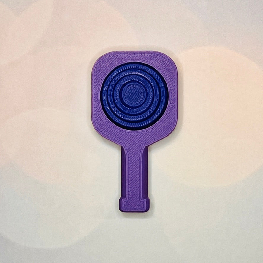 Pickleball Paddle Fidget Keychain | Customizeable Party Favor Gifts | Bag Zipper Pulls and Charms