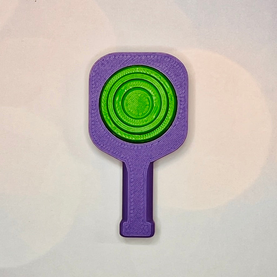 Pickleball Paddle Fidget Keychain | Customizeable Party Favor Gifts | Bag Zipper Pulls and Charms