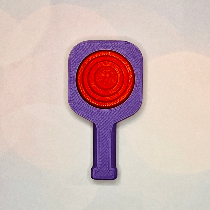 Pickleball Paddle Fidget Keychain | Customizeable Party Favor Gifts | Bag Zipper Pulls and Charms