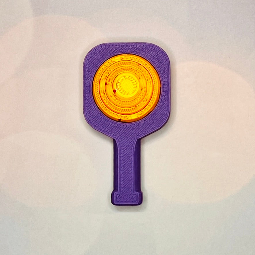 Pickleball Paddle Fidget Keychain | Customizeable Party Favor Gifts | Bag Zipper Pulls and Charms