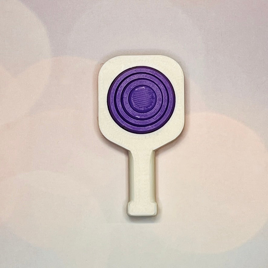 Pickleball Paddle Fidget Keychain | Customizeable Party Favor Gifts | Bag Zipper Pulls and Charms