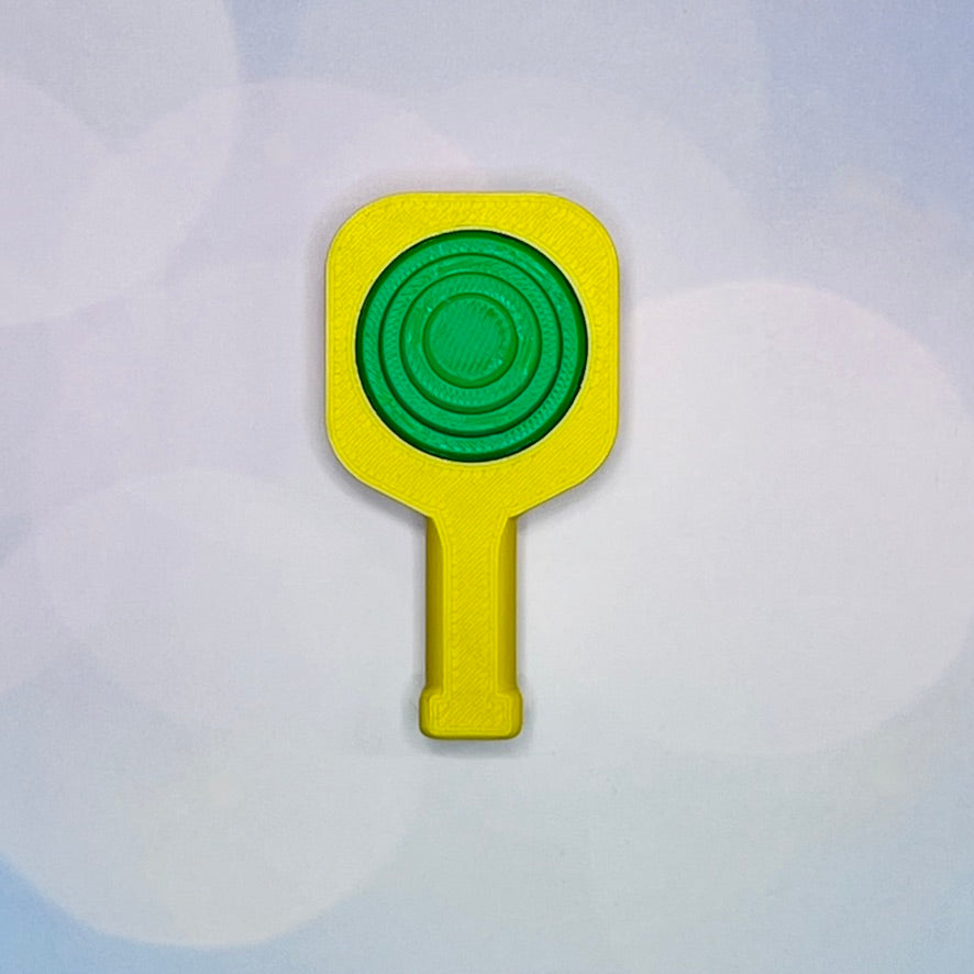 Pickleball Paddle Fidget Keychain | Customizeable Party Favor Gifts | Bag Zipper Pulls and Charms