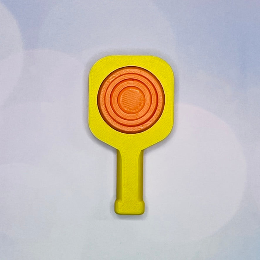 Pickleball Paddle Fidget Keychain | Customizeable Party Favor Gifts | Bag Zipper Pulls and Charms