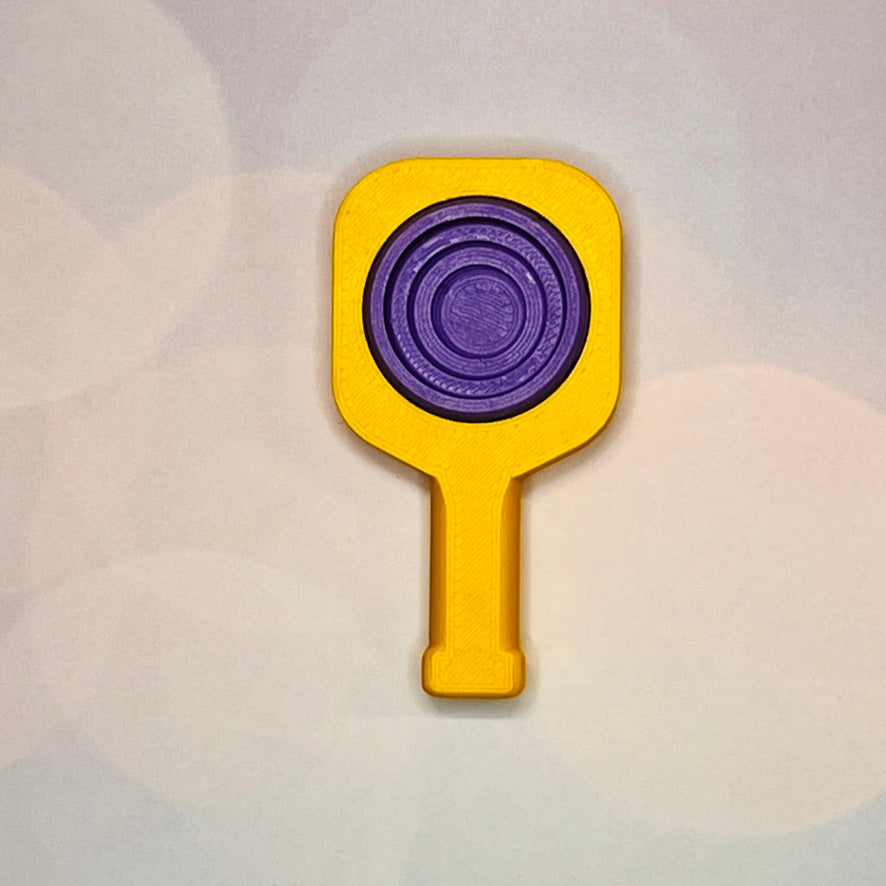 Pickleball Paddle Fidget Keychain | Customizeable Party Favor Gifts | Bag Zipper Pulls and Charms