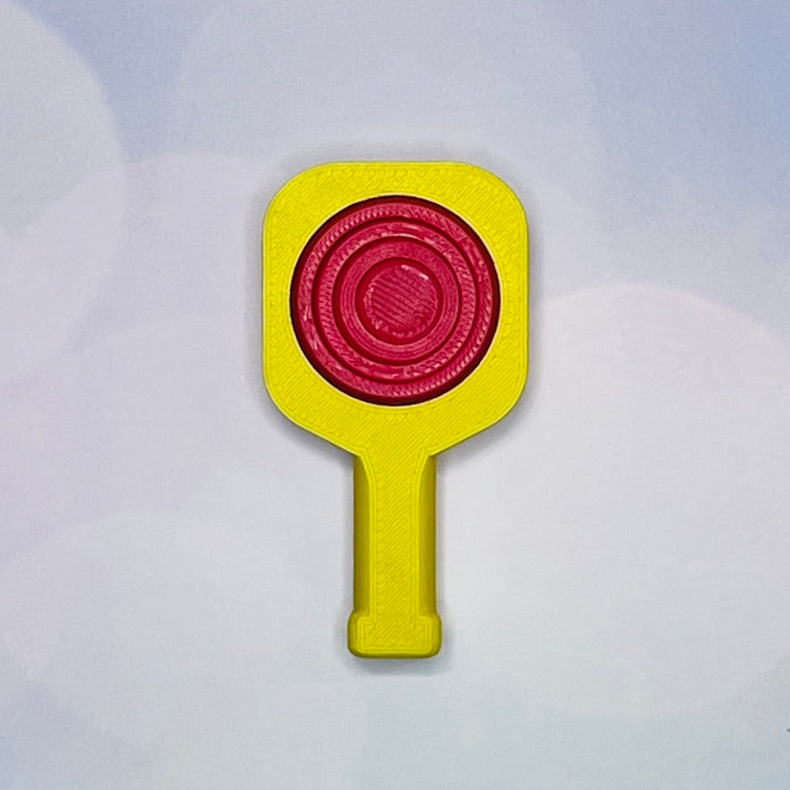 Pickleball Paddle Fidget Keychain | Customizeable Party Favor Gifts | Bag Zipper Pulls and Charms