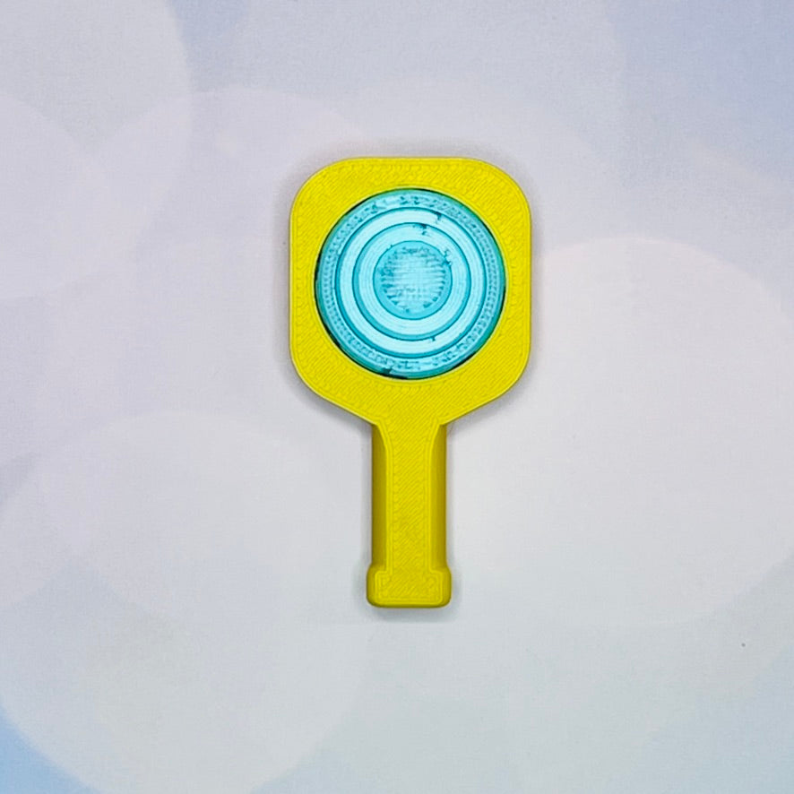 Pickleball Paddle Fidget Keychain | Customizeable Party Favor Gifts | Bag Zipper Pulls and Charms