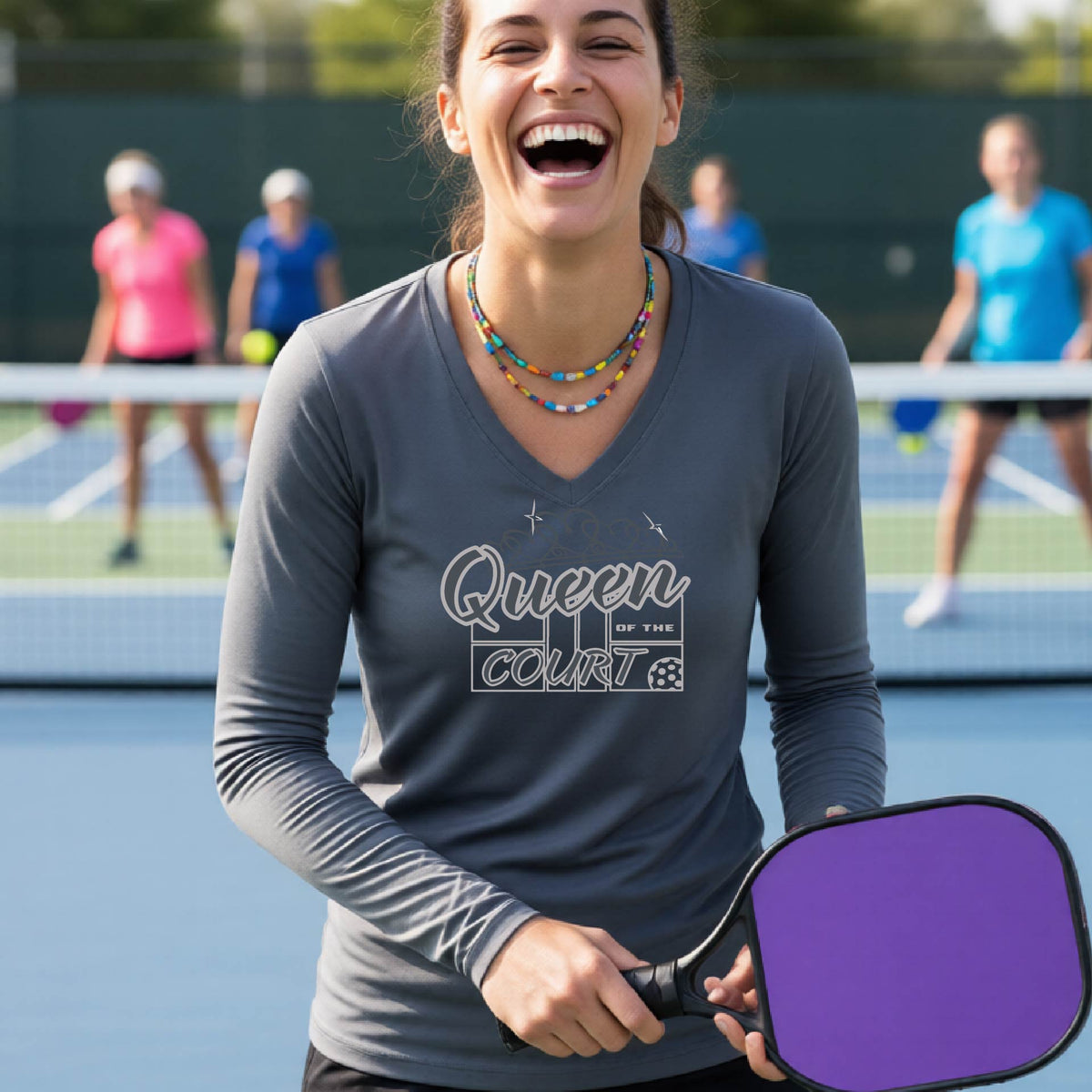 Women’s Pickleball Performance Shirt – Athletic Court Apparel - Long-Sleeve