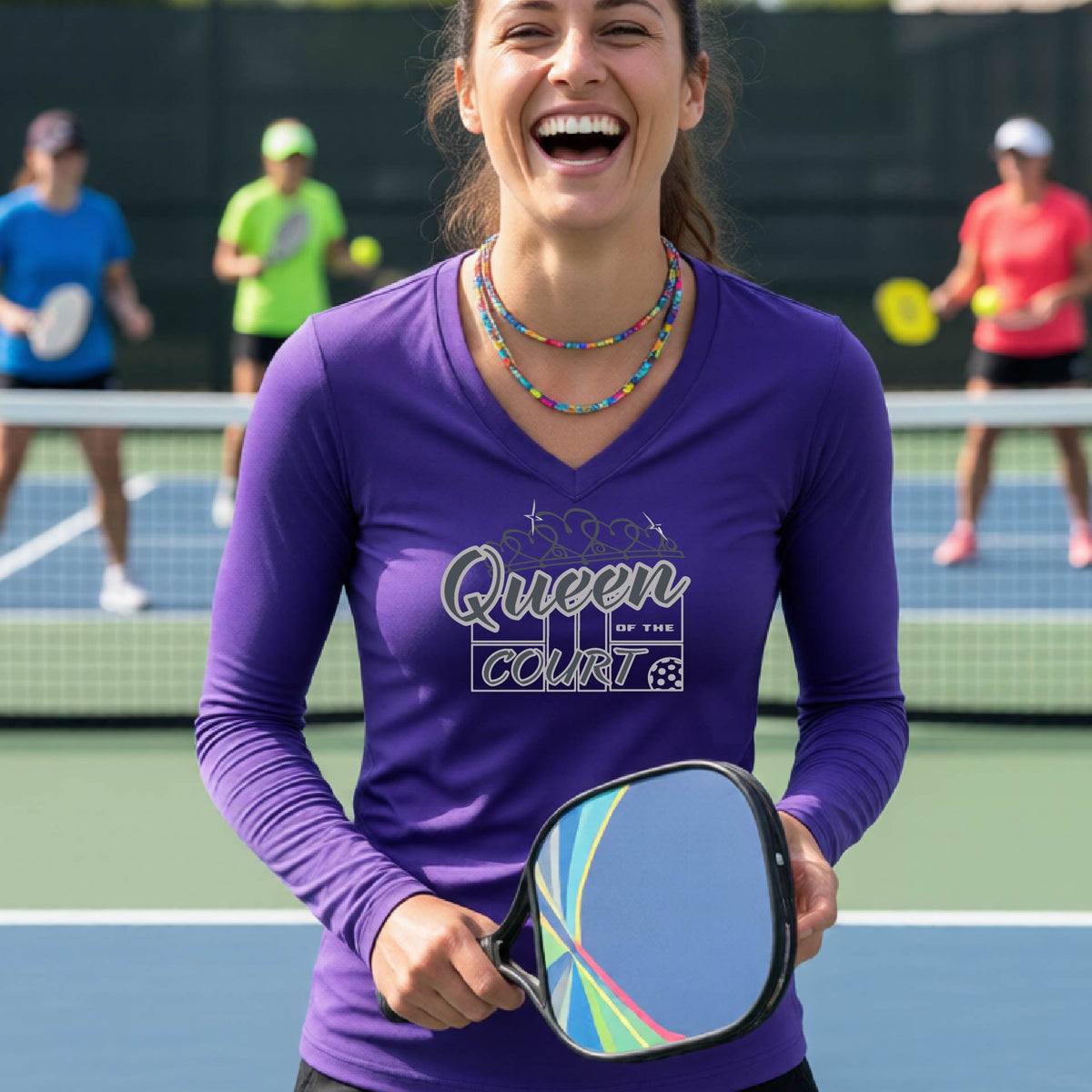 Women’s Pickleball Performance Shirt – Athletic Court Apparel - Long-Sleeve