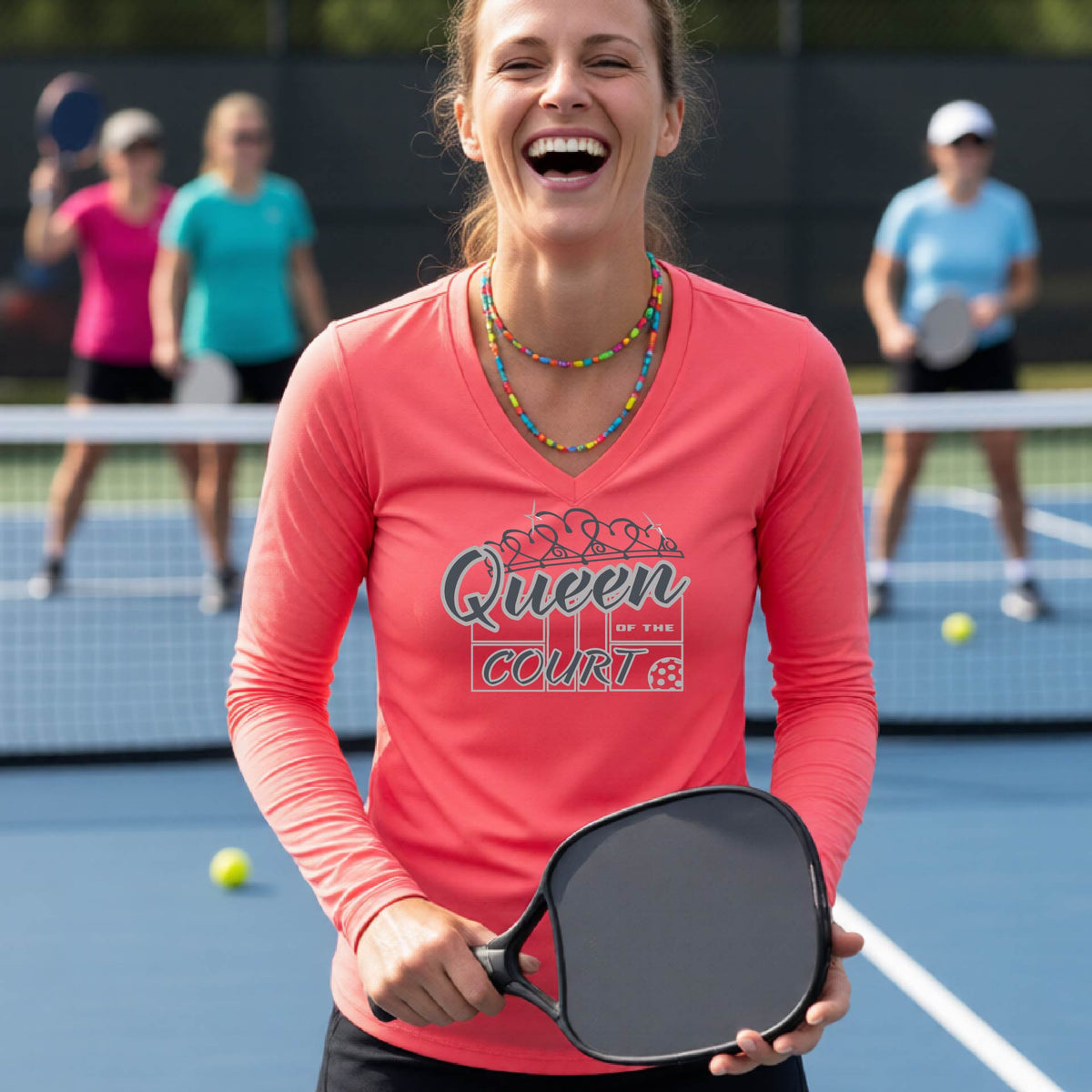 Women’s Pickleball Performance Shirt – Athletic Court Apparel - Long-Sleeve