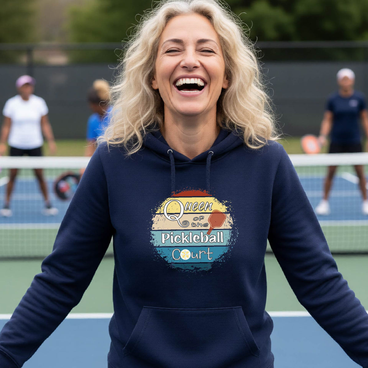 Women’s Pickleball Fitted Hoodie – Fun Gift for Pickleball Players