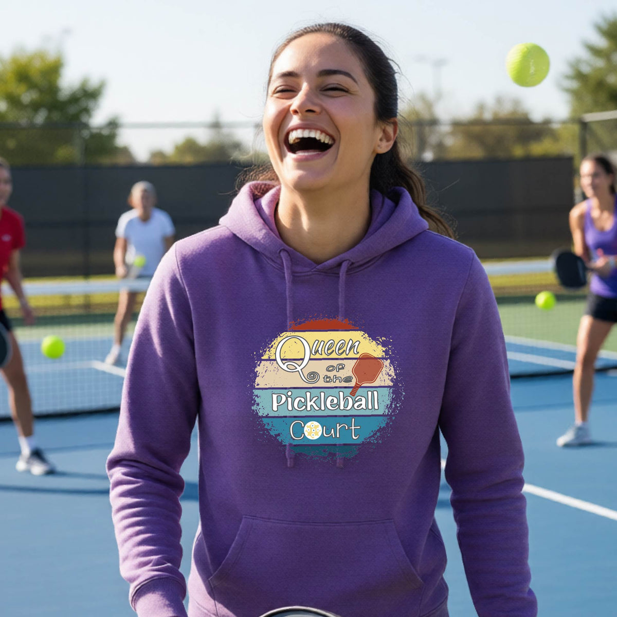 Women’s Pickleball Fitted Hoodie – Fun Gift for Pickleball Players