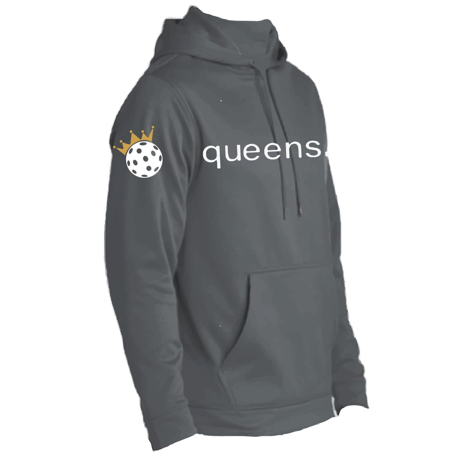 Pickleball Queens and Crown | Unisex Hoodie Pickleball Sweatshirt | 50% Cotton 50% Polyester