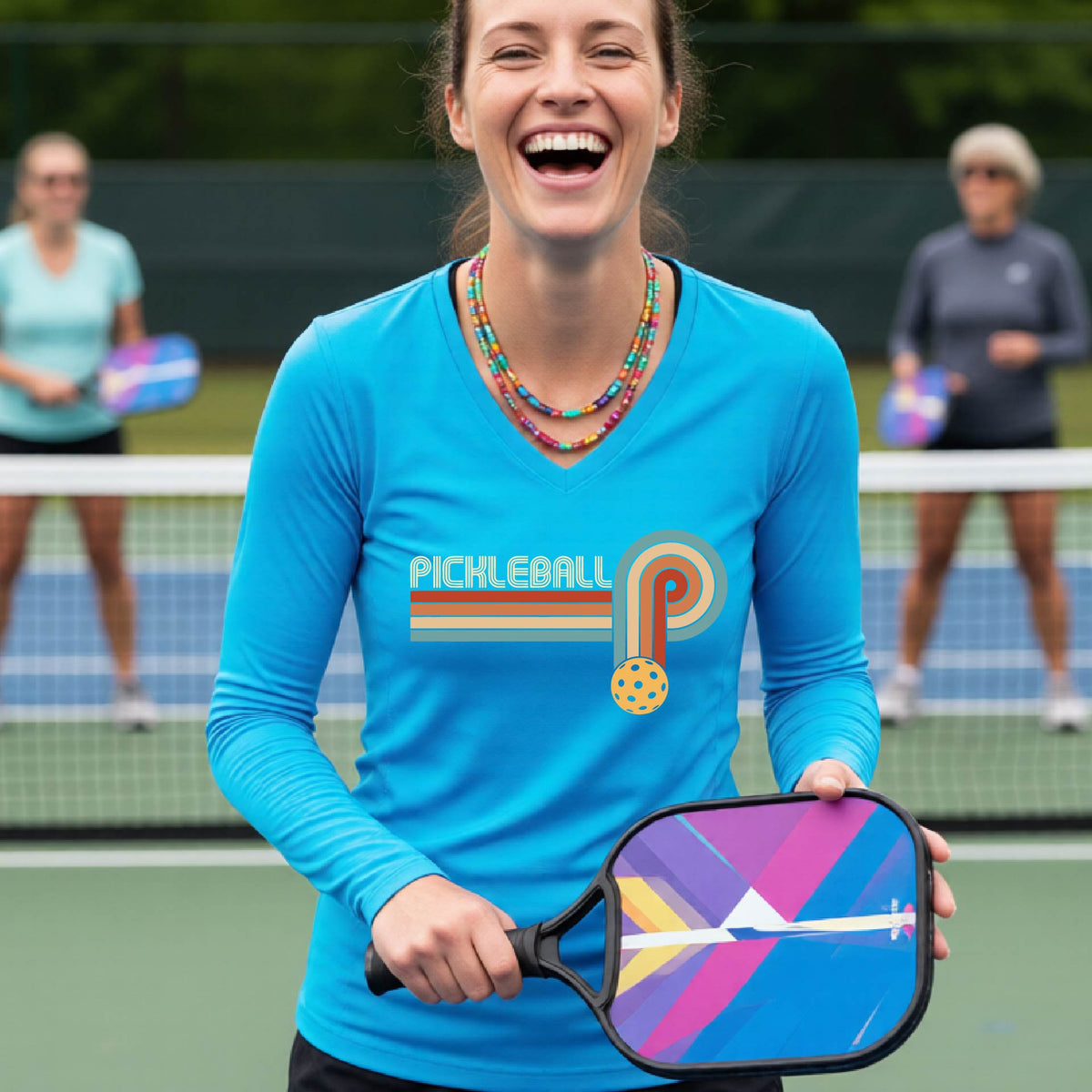 Women’s Pickleball Performance Shirt – Athletic Court Apparel - Long-Sleeve