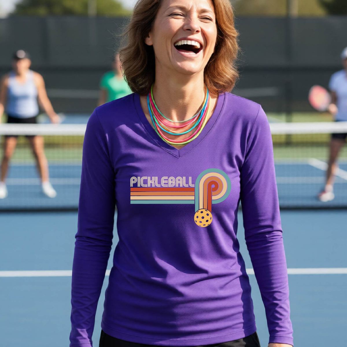 Women’s Pickleball Performance Shirt – Athletic Court Apparel - Long-Sleeve