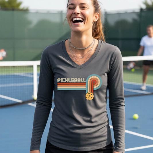 Women’s Pickleball Performance Shirt – Athletic Court Apparel - Long-Sleeve