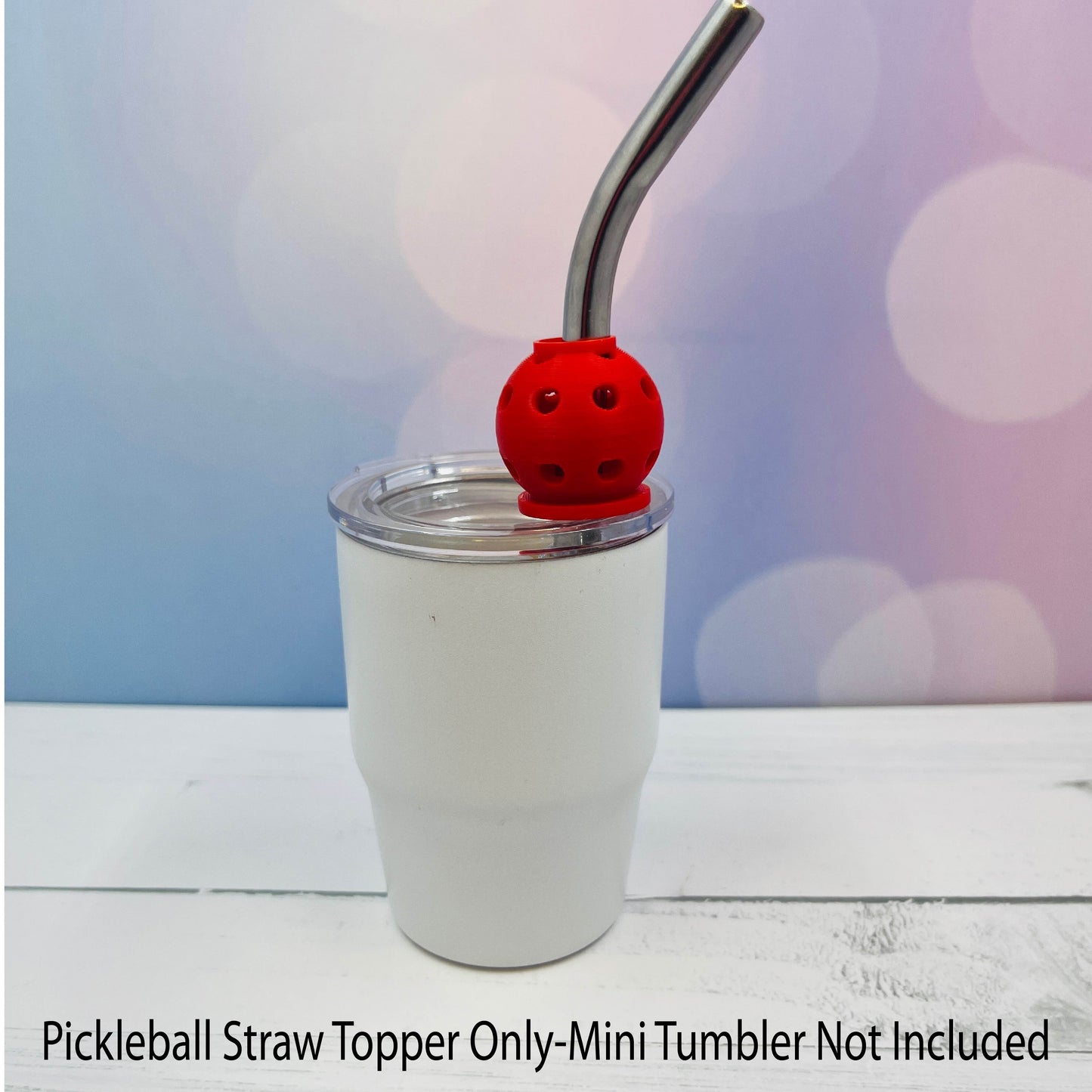 Pickleball Straw Toppers Buddies | Party Favor Decor | Charm for Tumblers Cups | Unique Drink Accessory | Eco-Friendly (Copy)