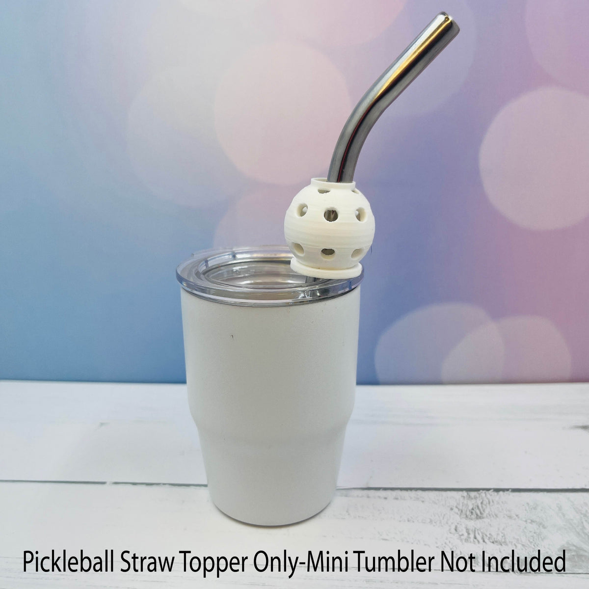 Pickleball Straw Toppers Buddies | Party Favor Decor | Charm for Tumblers Cups | Unique Drink Accessory | Eco-Friendly (Copy)