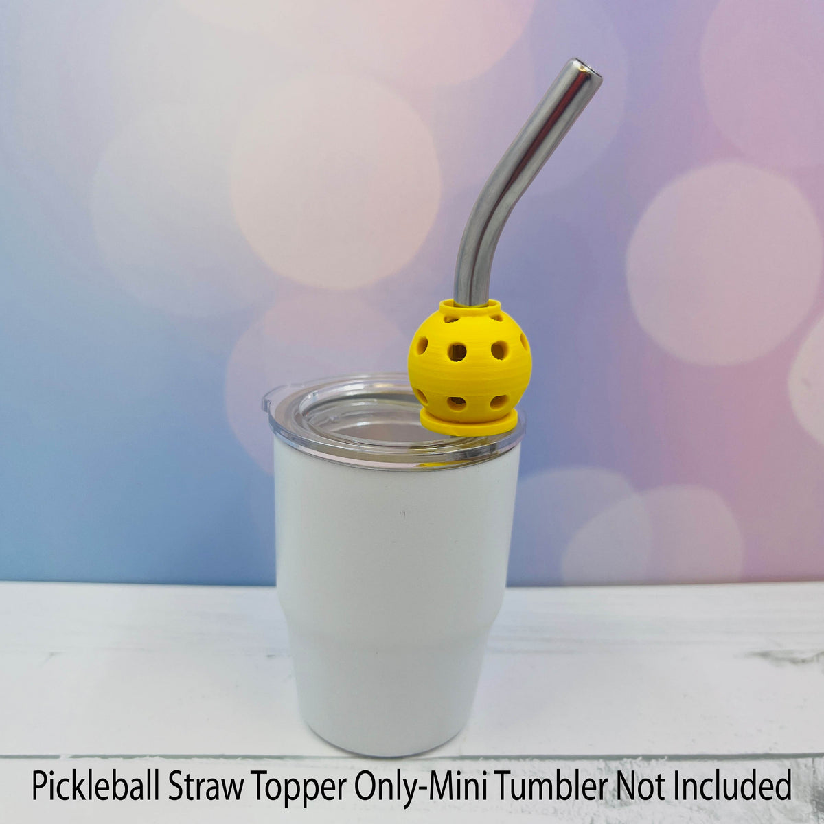 Pickleball Straw Toppers Buddies | Party Favor Decor | Charm for Tumblers Cups | Unique Drink Accessory | Eco-Friendly (Copy)