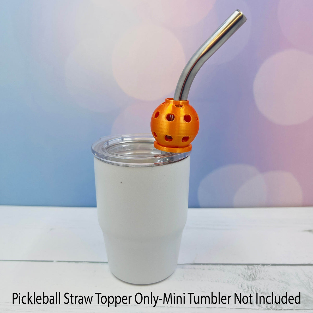 Pickleball Straw Toppers Buddies | Party Favor Decor | Charm for Tumblers Cups | Unique Drink Accessory | Eco-Friendly (Copy)
