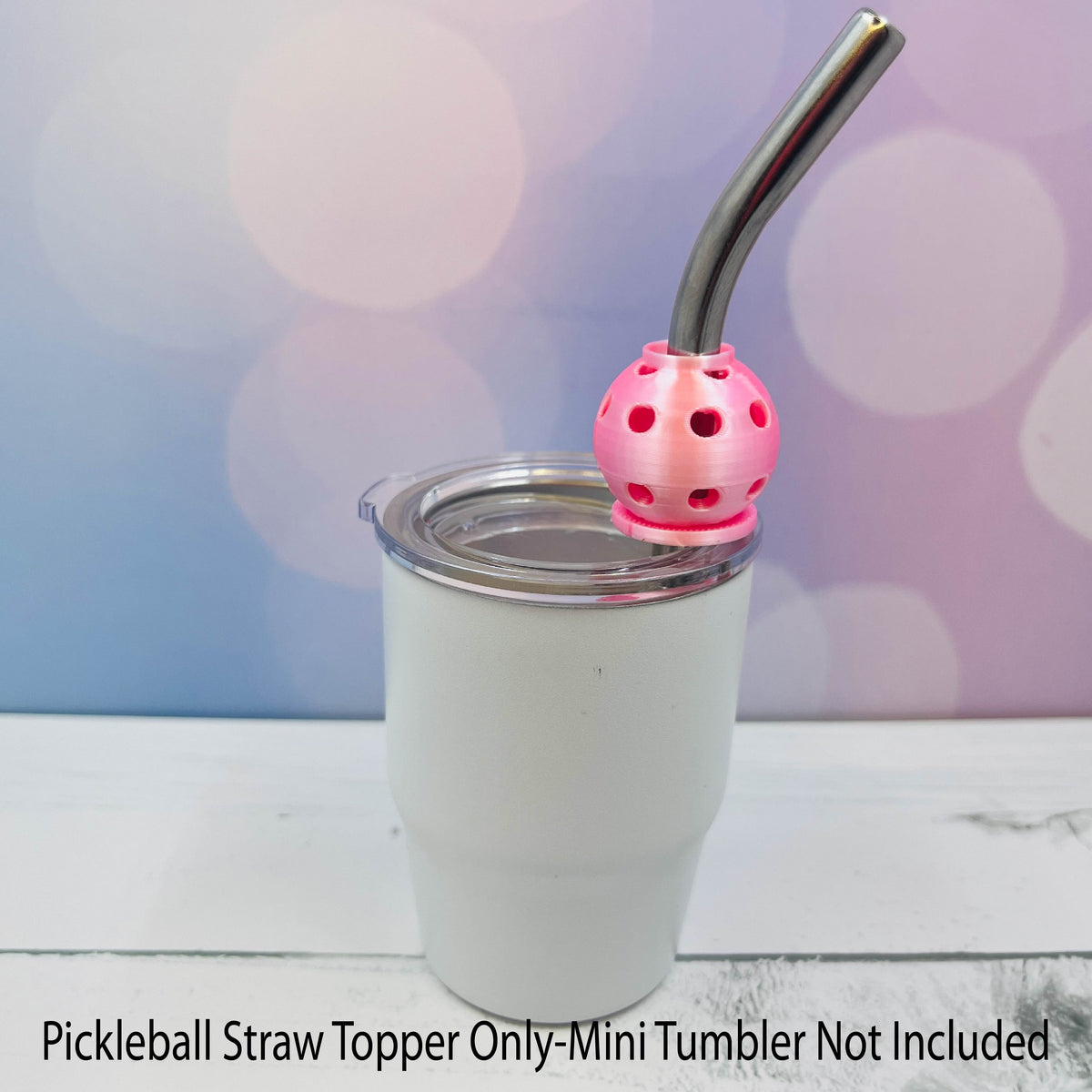 Pickleball Straw Toppers Buddies | Party Favor Decor | Charm for Tumblers Cups | Unique Drink Accessory | Eco-Friendly (Copy)